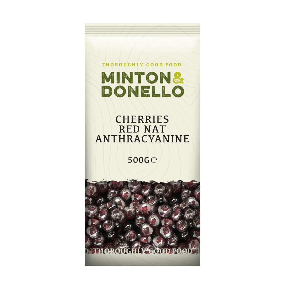 Minton & Donello Red Natural Anthocyanin Cherries 6 x 125g