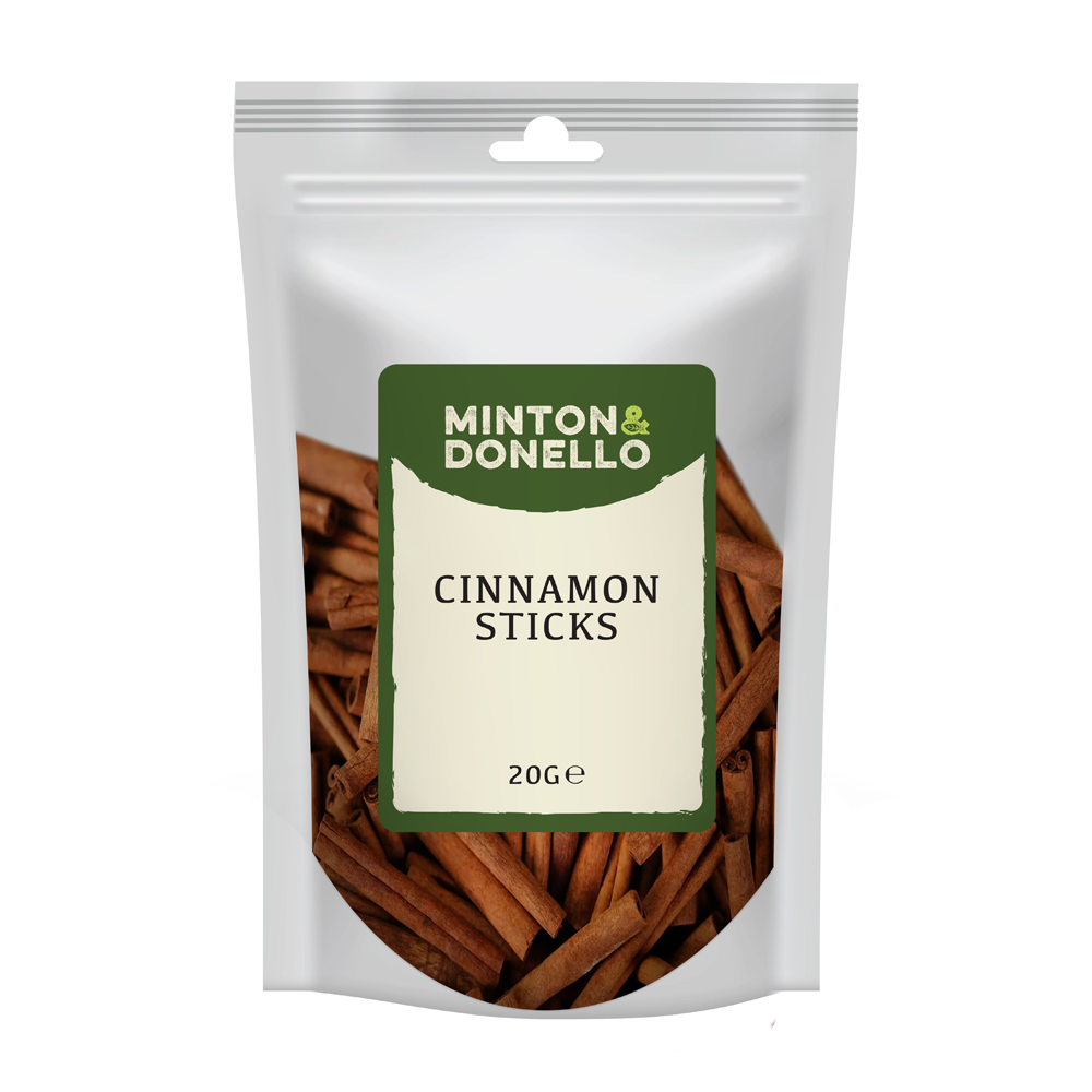 Minton & Donello Cinnamon Sticks 10 x 20g