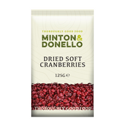 Minton & Donello Dried Soft Cranberries 6 x 125g