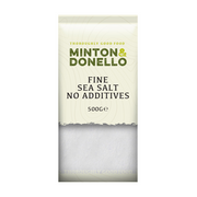 Minton & Donello Fine Sea Salt No Additives 6 x 500g