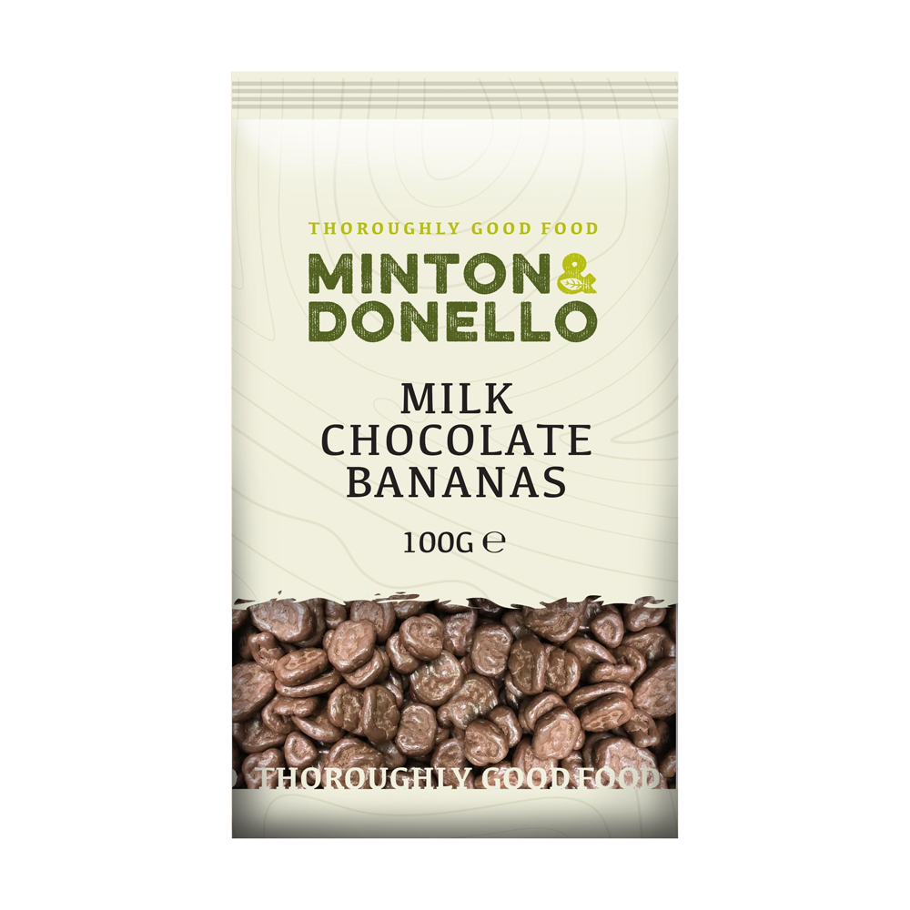 Minton & Donello Milk Chocolate Bananas 6 x 100g