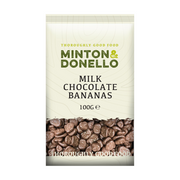 Minton & Donello Milk Chocolate Bananas 6 x 100g