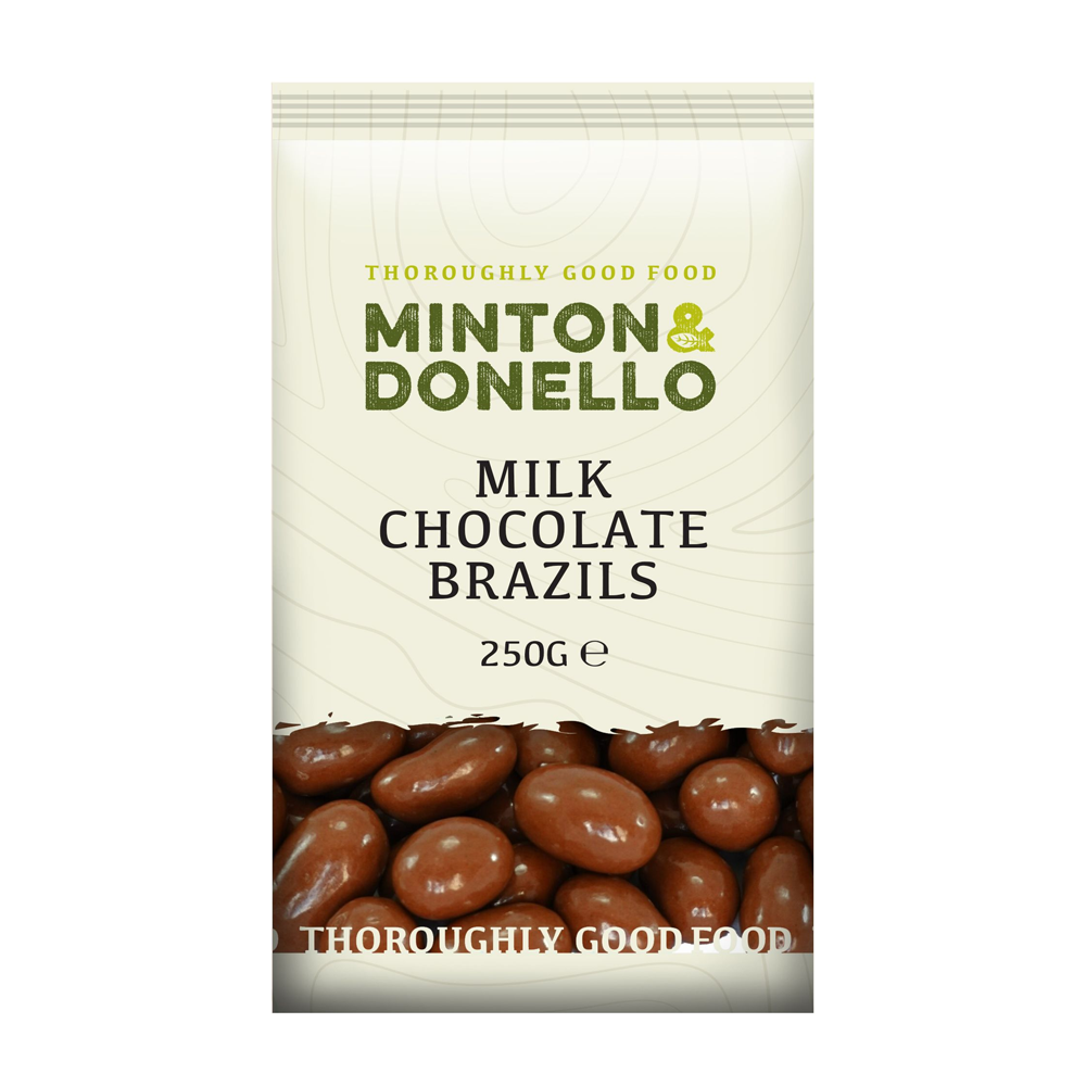 Minton & Donello Milk Chocolate Brazil Nuts 6 x 250g