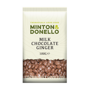 Minton & Donello Milk Chocolate Ginger 6 x 100g