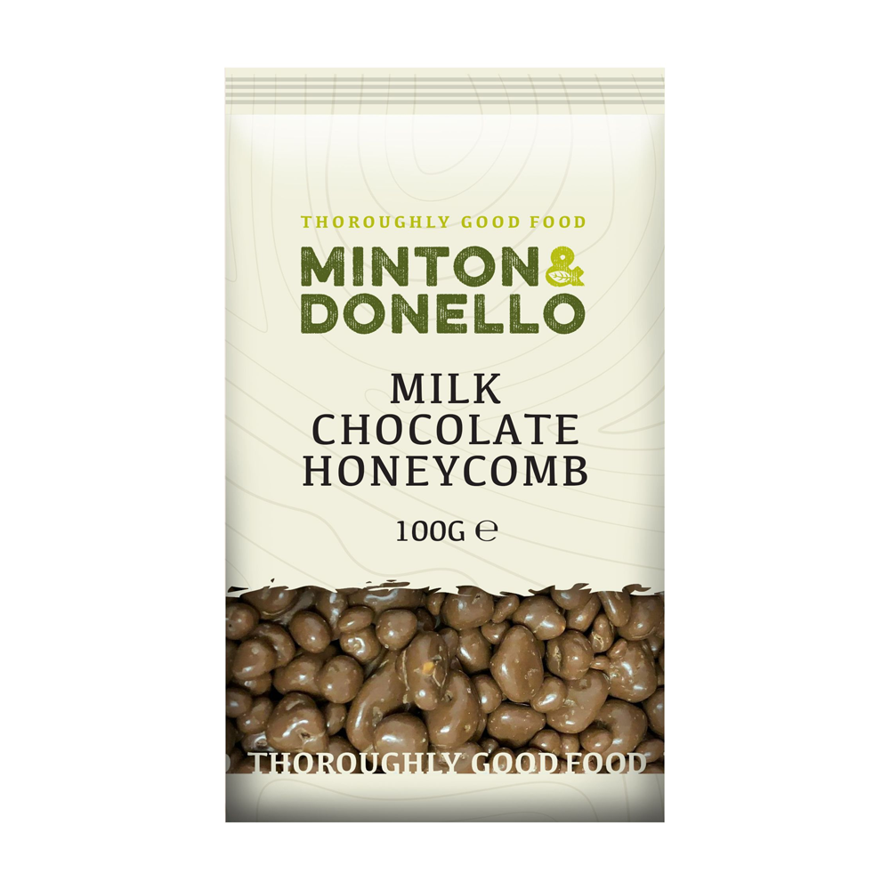 Minton & Donello Milk Chocolate Honeycomb Pieces 6 x 100g