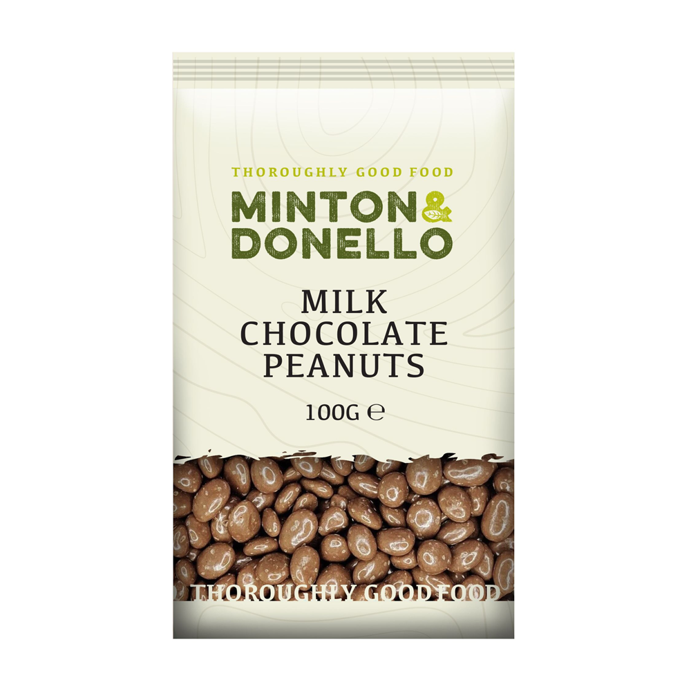Minton & Donello Milk Chocolate Peanuts 6 x 100g