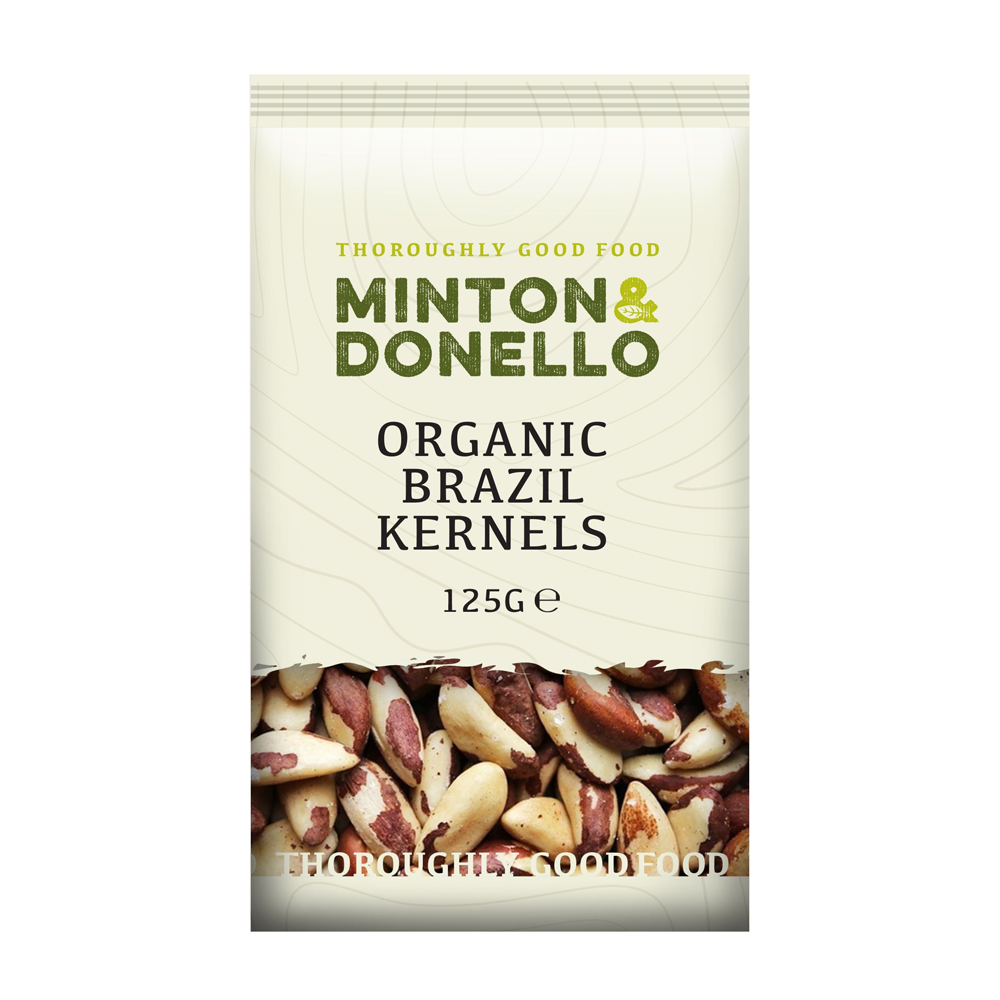 Minton & Donello Organic Brazil Nut Kernels 6 x 125g