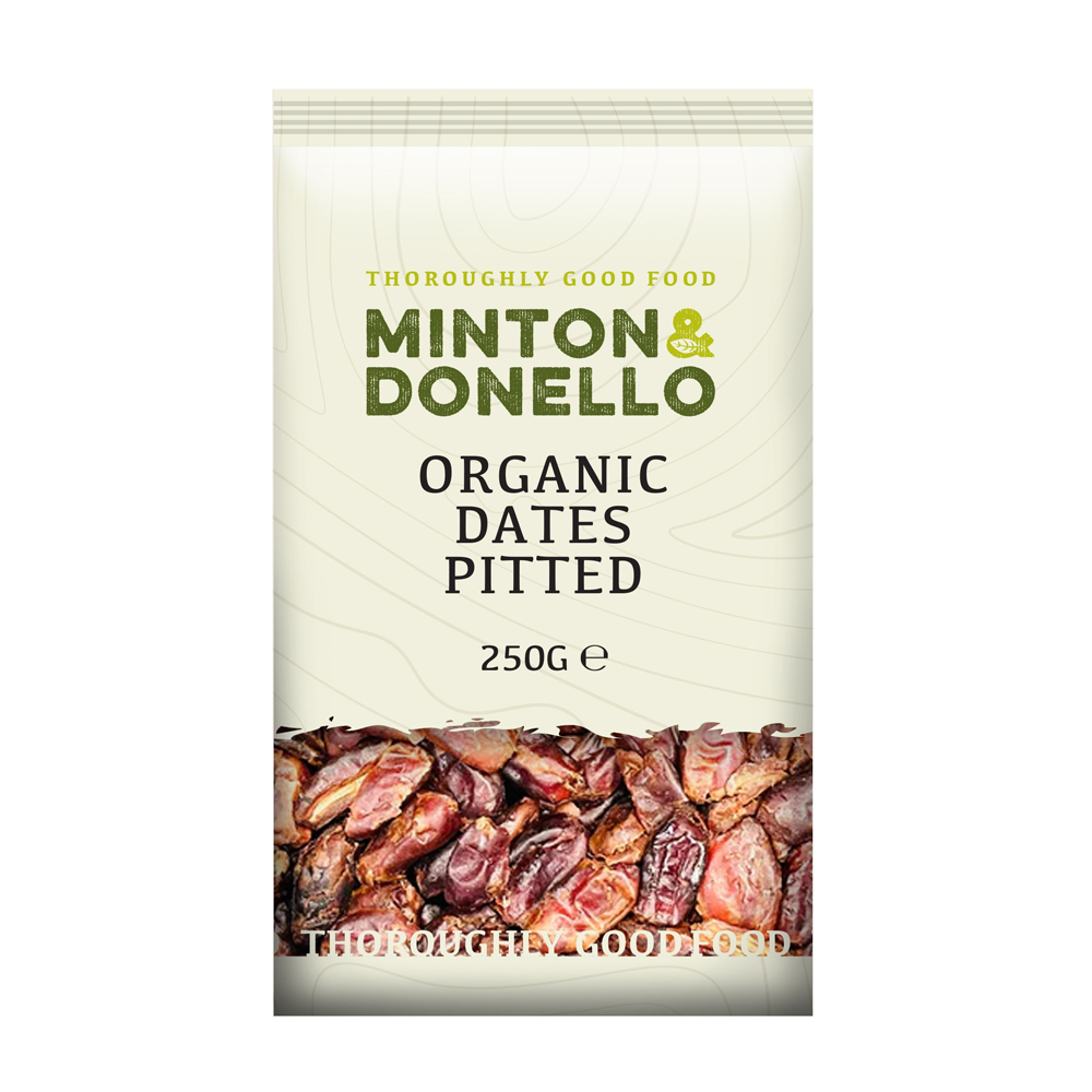 Minton & Donello Organic Pitted Dates 6 x 250g