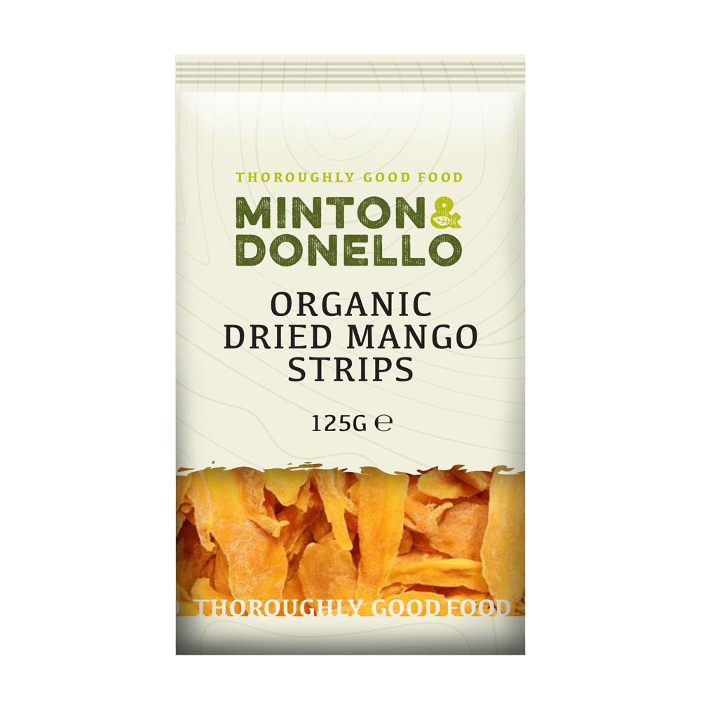Minton & Donello Organic Dried Mango Strips 6 x 125g
