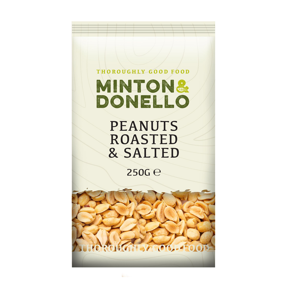 Minton & Donello Roasted and Salted Peanuts 6 x 250g