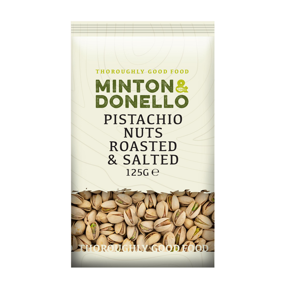Minton & Donello Roasted & Salted Pistachio Nuts 6 x 125g