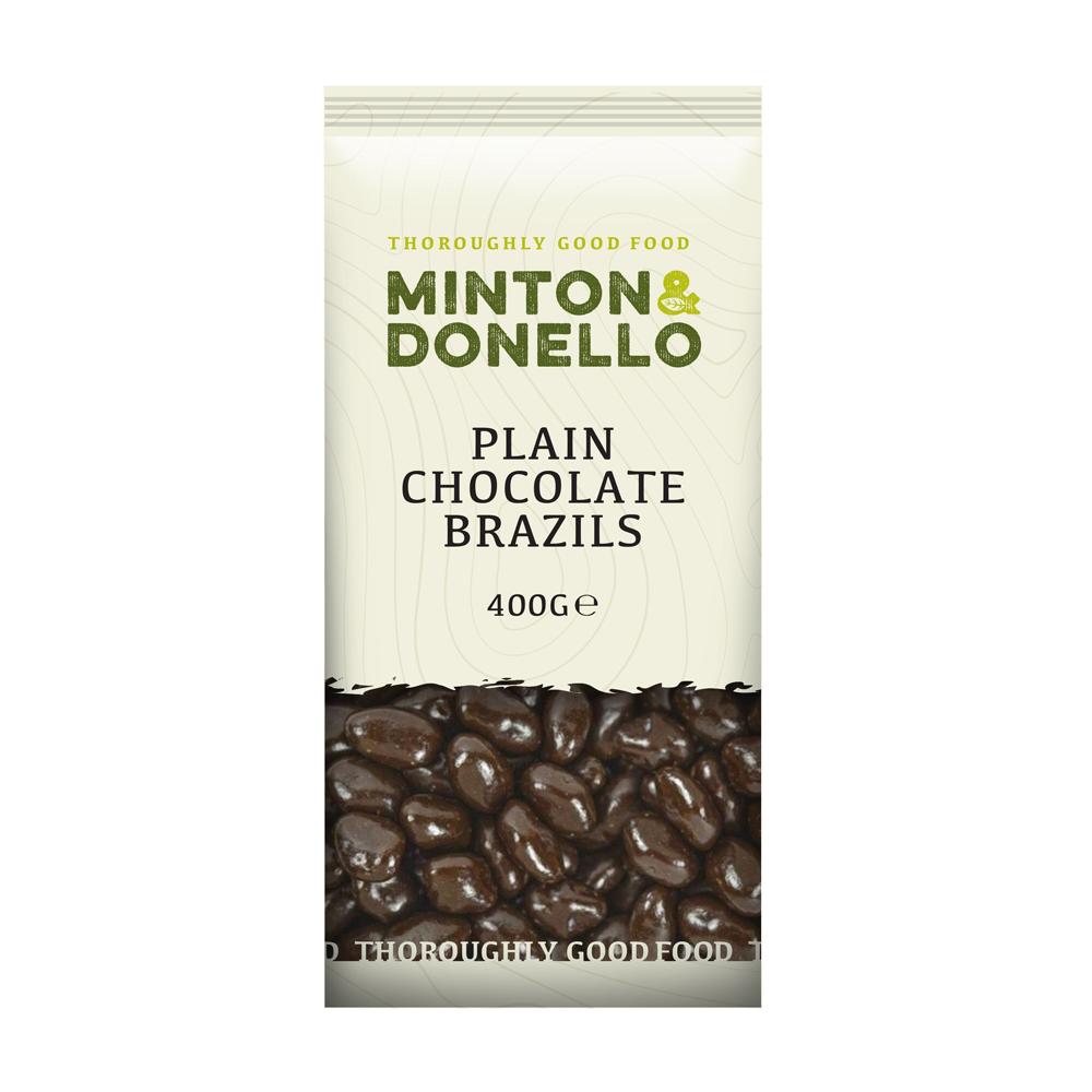 Minton & Donello Plain Chocolate Brazil Nuts 6 x 400g