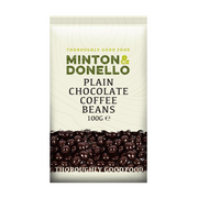 Minton & Donello Plain Chocolate Coffee Beans 6 x 100g