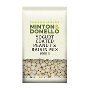 Minton & Donello Yoghurt Coated Peanut & Raisin Mix 6 x 100g