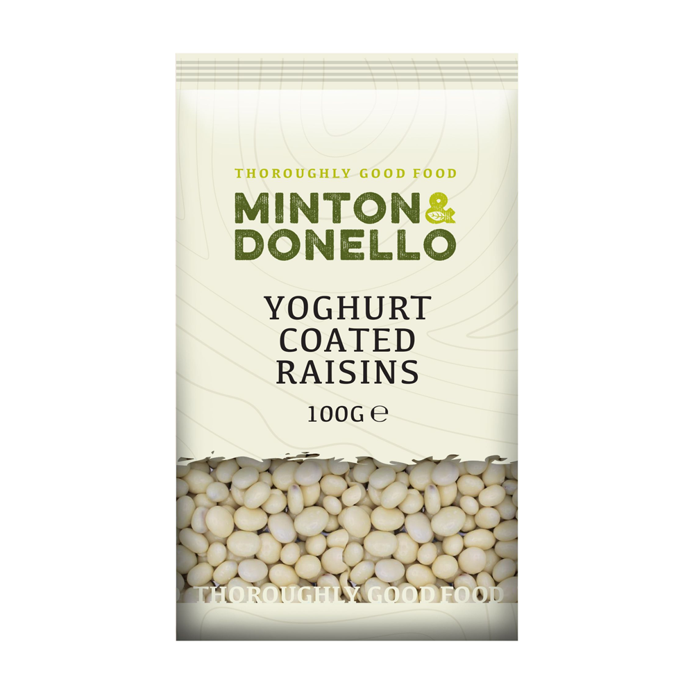 Minton & Donello Yoghurt Coated Raisins 6 x 100g