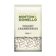 Minton & Donello Yoghurt Coated Cranberries 6 x 100g