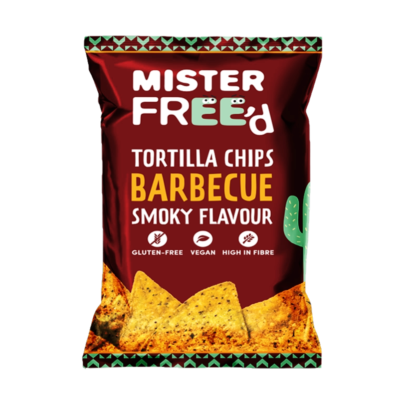 Mister Free'd Tortilla Chips with Barbecue 12 x 135g