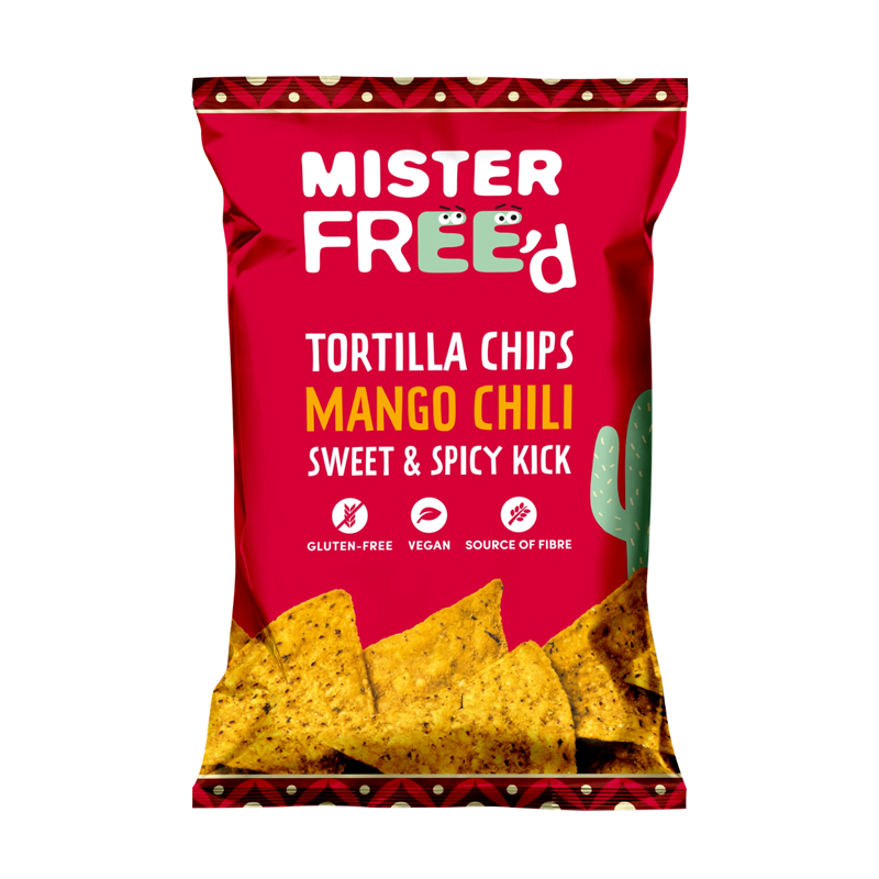 Mister Free'd Tortilla Chips with Mango Chili 12 x 135g