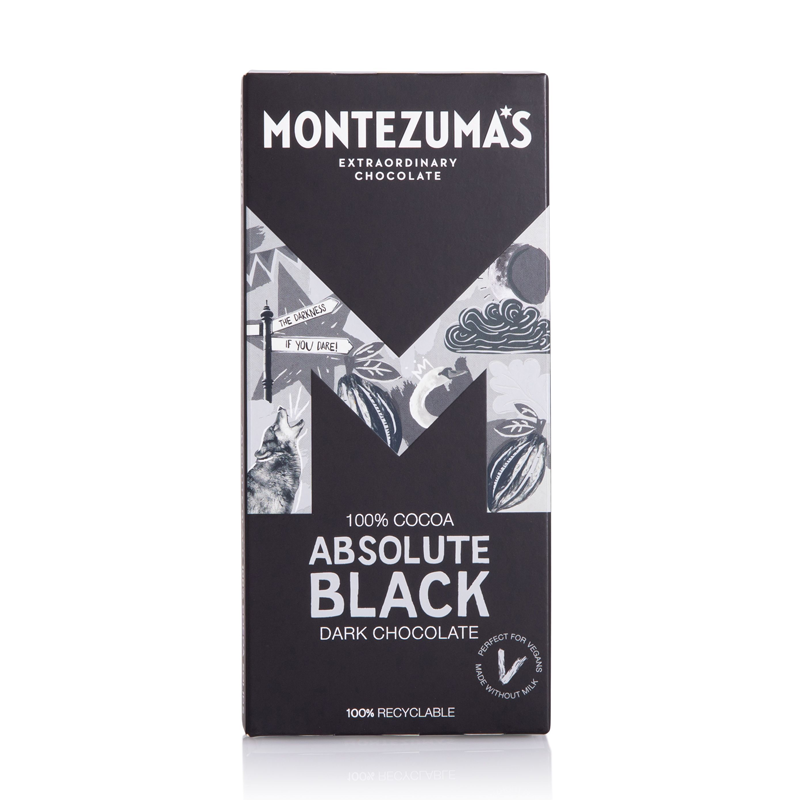 Montezuma Absolute  Black 100% Cocoa 12 x 90g