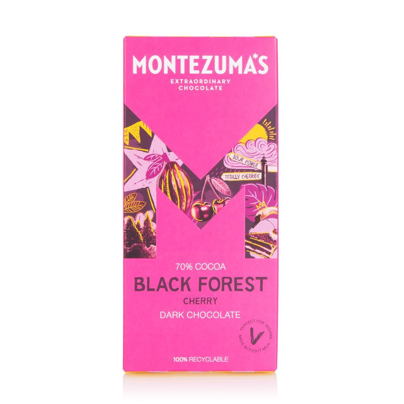 Montezuma Black Forest - Dark with Cherry 12 x 90g