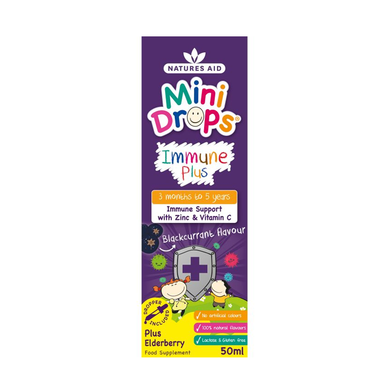 Natures Aid Mini Drops Immune Plus 50ml