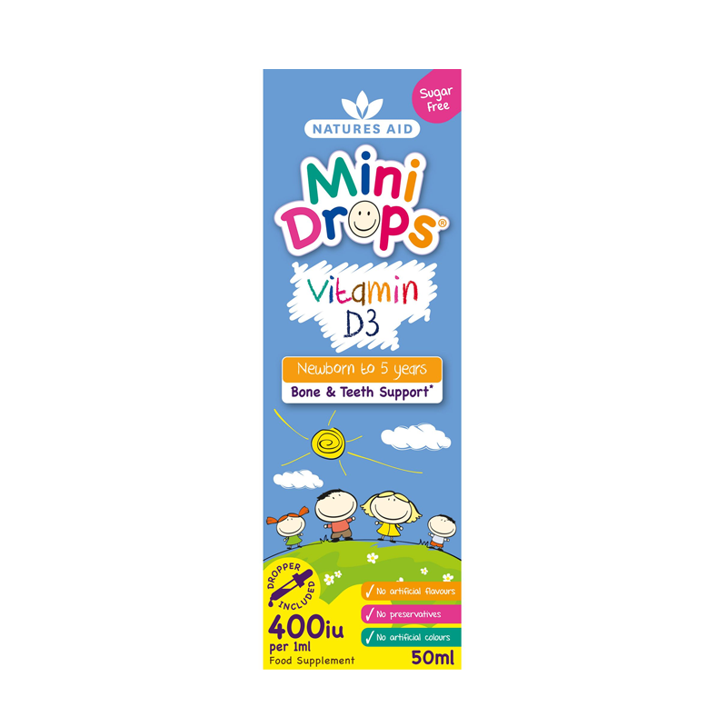 Natures Aid Mini Drops Vitamin D3 50ml
