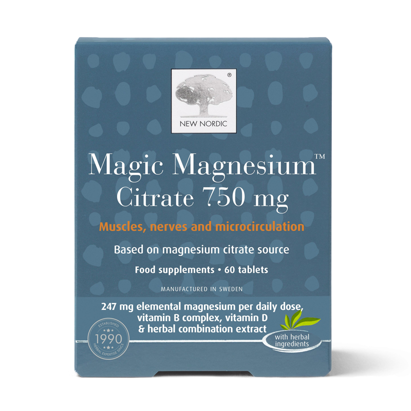 New Nordic Magnesium Citrate 750mg 60 Tablets