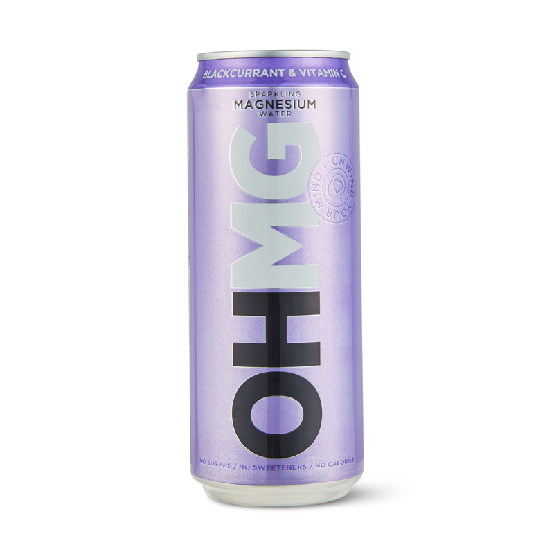 OHMG Blackcurrant & Vitamin C Sparkling Water 12 x 330ml
