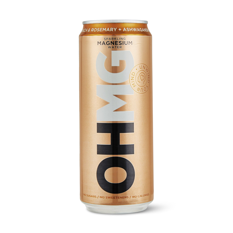 OHMG Peach Rosemary Ashwagandha Water 12 x 330ml