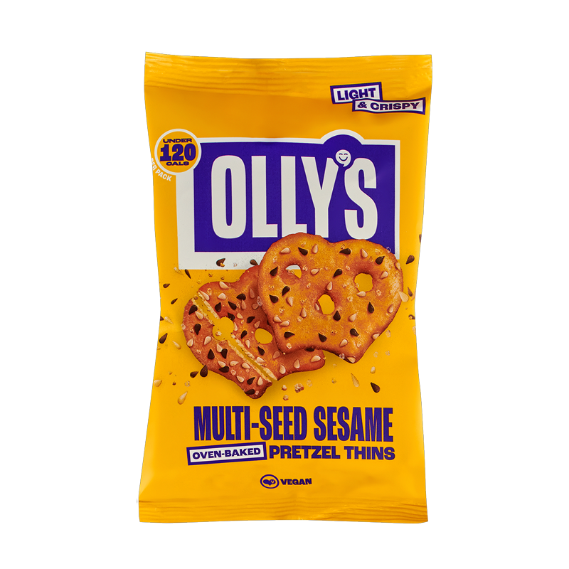 Olly's Pretzel Thins - Multiseed Sesame 10 x 35g