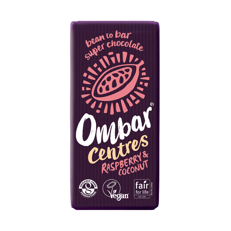 Ombar Centres Raspberry & Coconut 10 x 70g