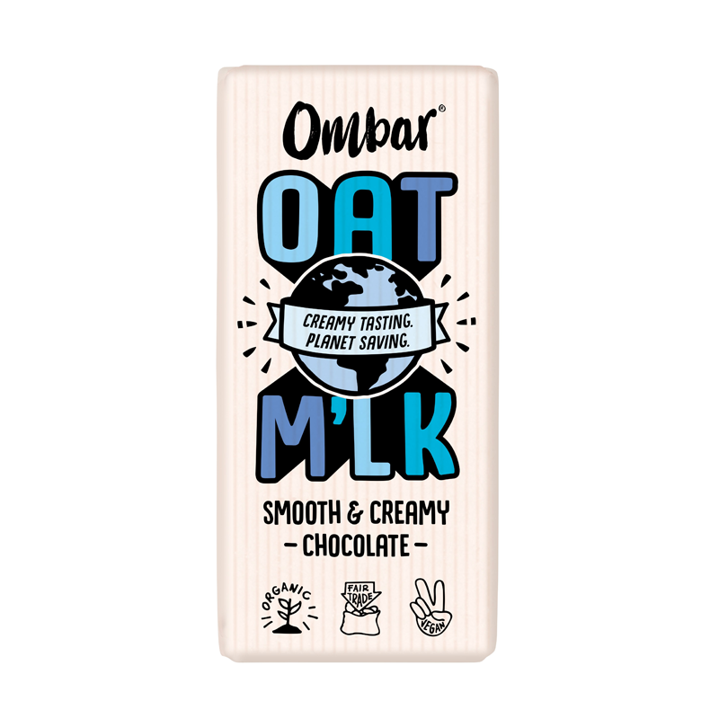 Ombar Oat M'lk Smooth & Creamy Chocolate Bars 10 x 70g