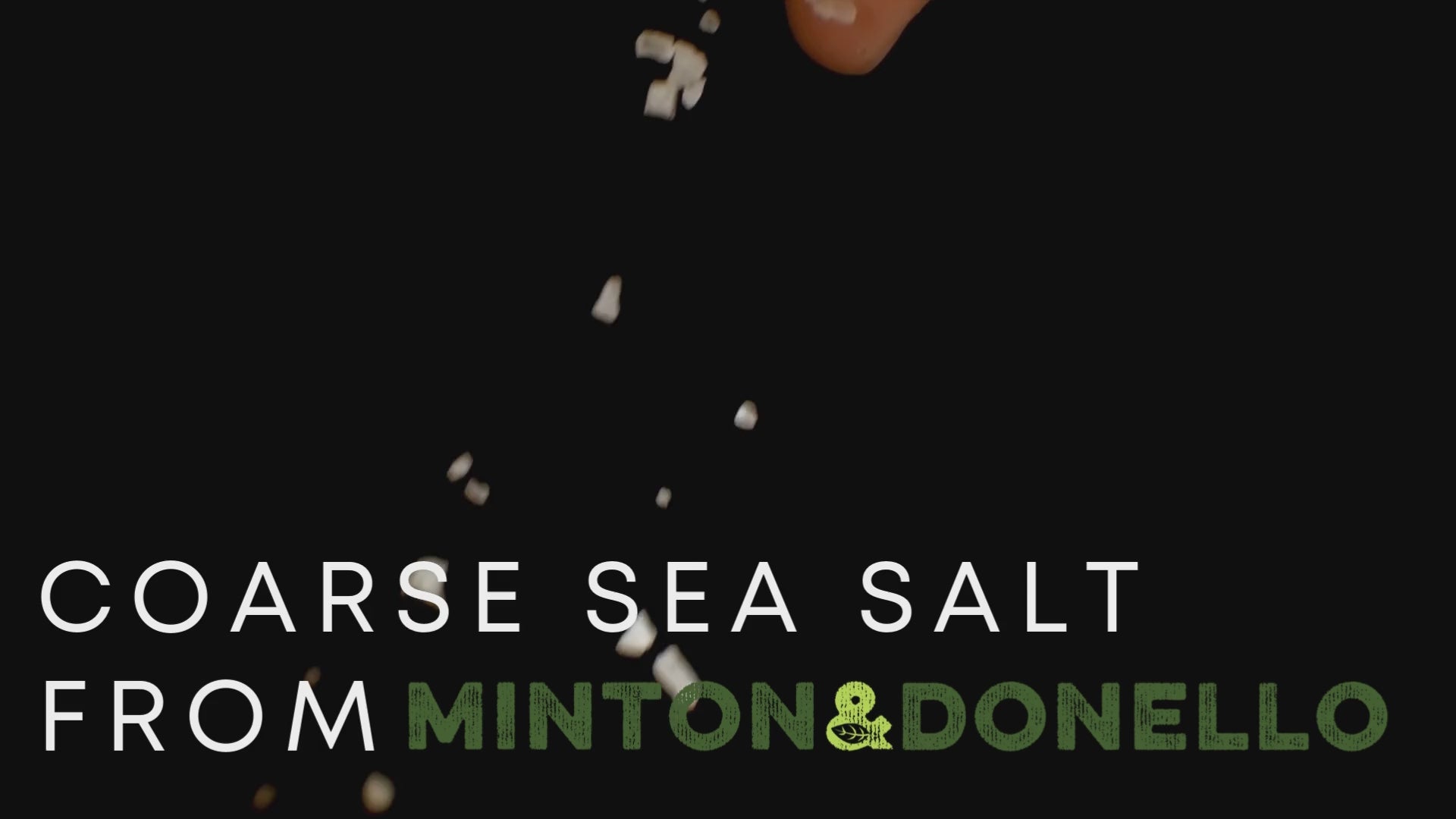 Load video: Minton &amp; Donello Coarse Sea Salt 6 x 750g