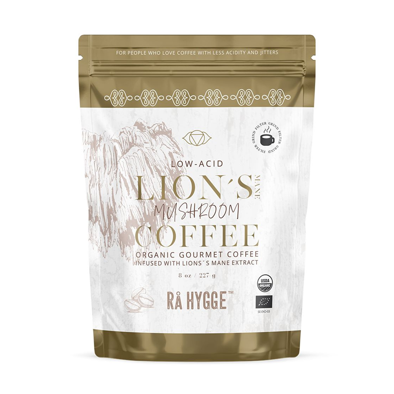 Rå Hygge Lion's Mane Coffee Filter Ground 227g