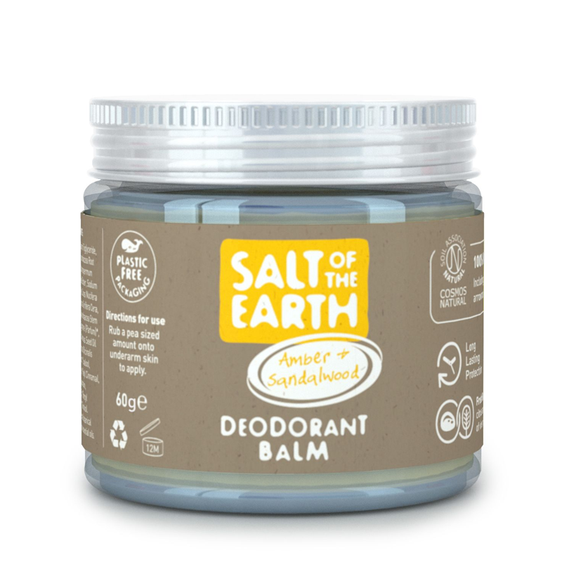 Salt of the Earth Deo Balm - Amber and Sandalwood 60g