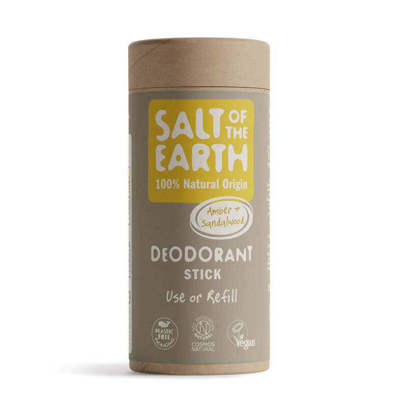 Salt of the Earth Deo Stick Refill Amber Sandalwood 75g