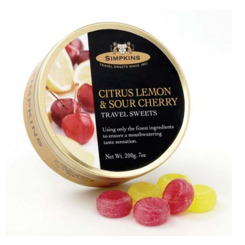 Simpkins Citrus Lemon and Sour Cherry Drops 6 x 200g