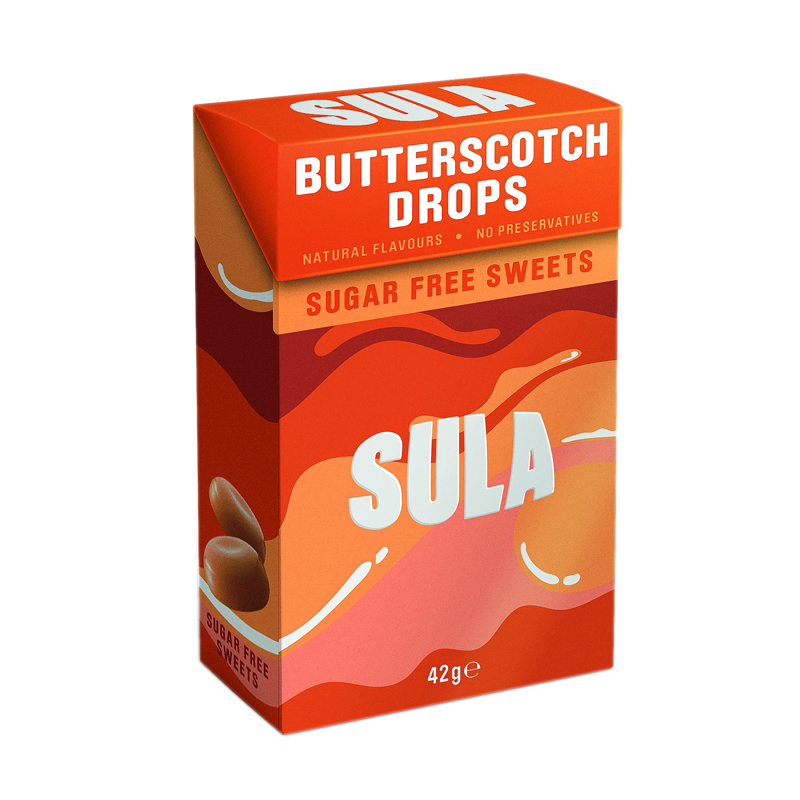 Sula Butterscotch Sugar Free 14 x 42g