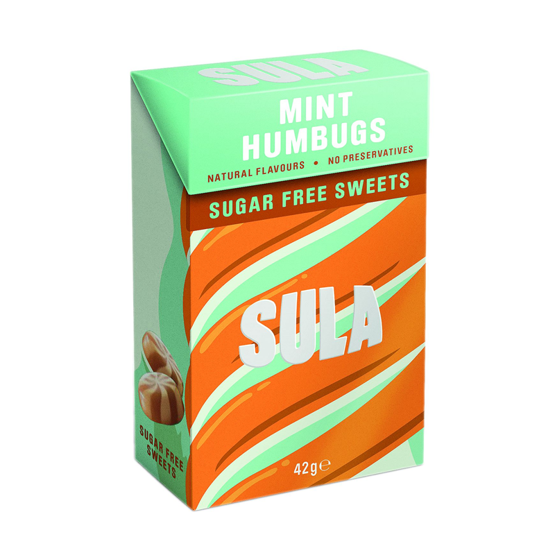 Sula Mint Humbugs Sugar Free 14 x 42g