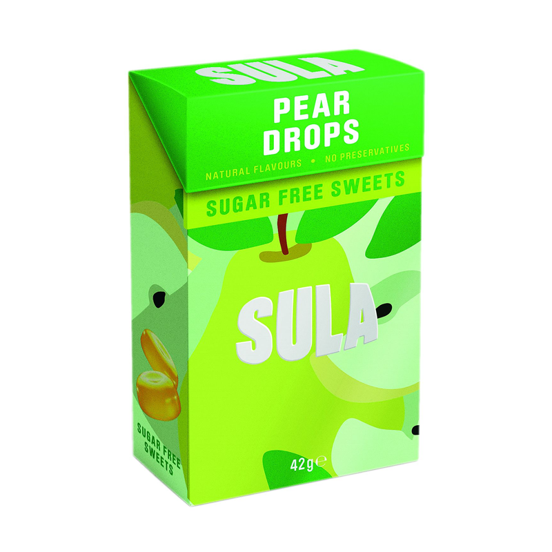 Sula Pear Drops Sugar Free 14 x 42g