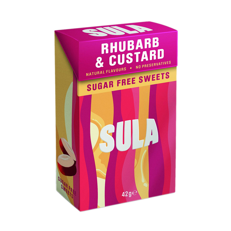 Sula Rhubarb & Custard Sugar Free 14 x 42g