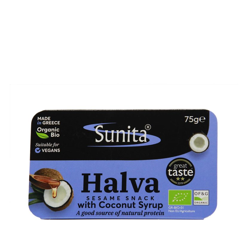 Sunita Organic Halva with Coconut Syrup 75g | Navera