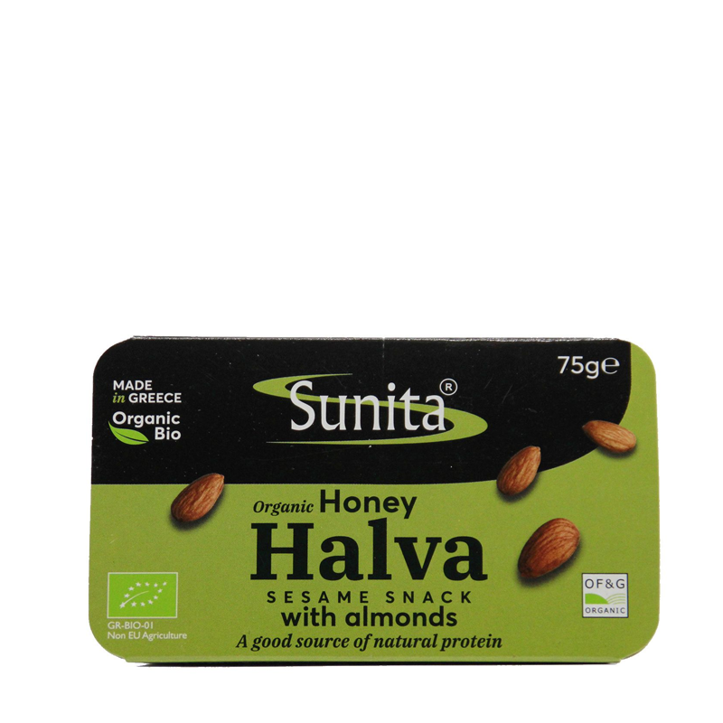 Sunita Organic Honey Halva with Almonds 75g