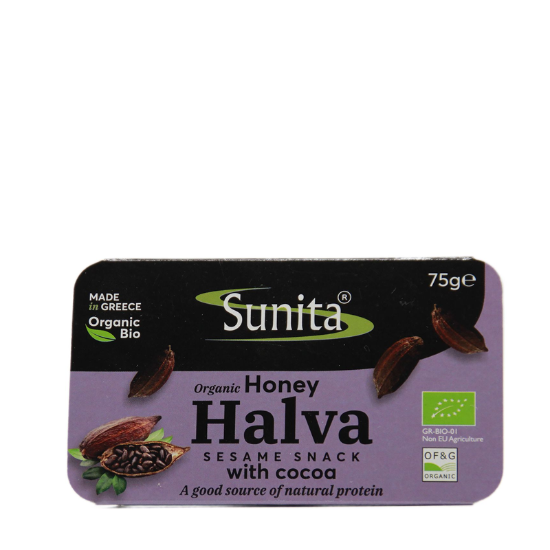 Sunita Organic Honey Halva with Cocoa 75g