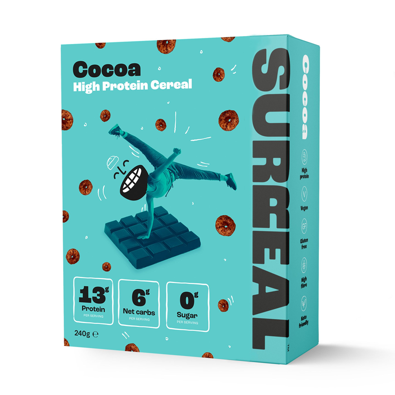 Surreal Cocoa flavoured High protein cereal 240g