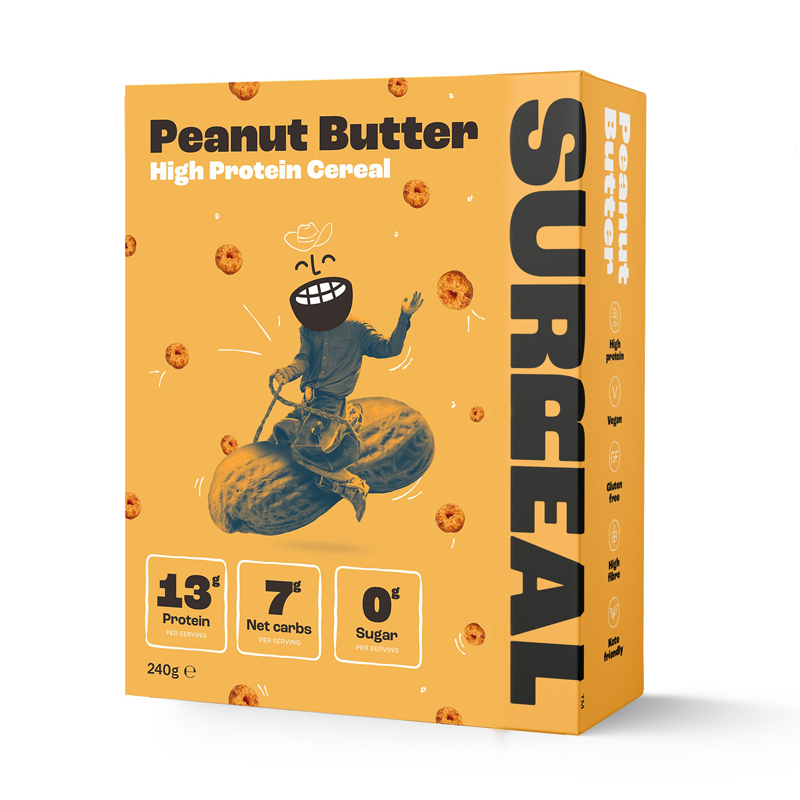 Surreal Peanut Butter flavoured High protein cereal 240g
