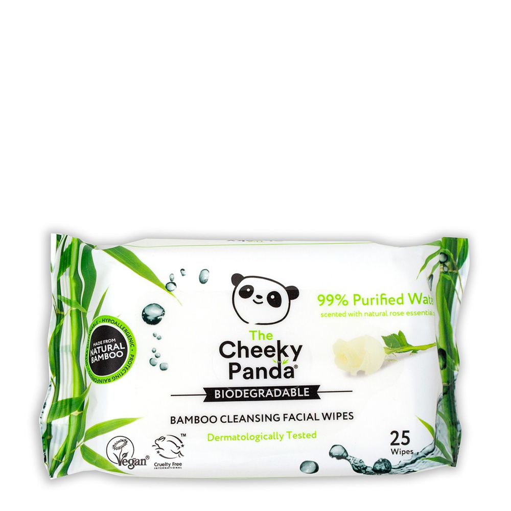 The Cheeky Panda Makeup Wipes Rose Scented 25 Pieces