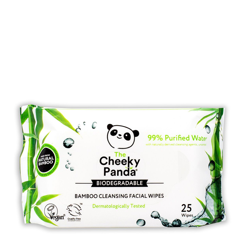 The Cheeky Panda Makeup wipes coconut scented 25 Pieces