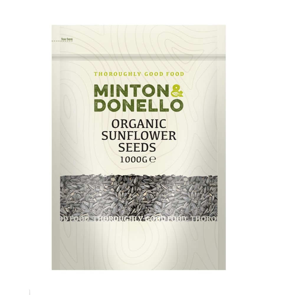 Minton & Donello Organic Sunflower Seeds 6 x 1Kg