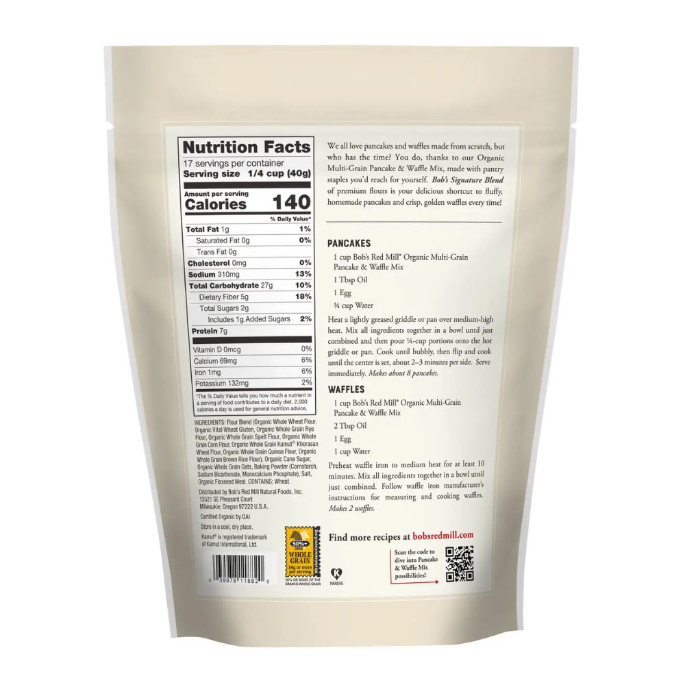 Bob's Red Mill Multi-Grain Pancake & Waffle Mix 680g
